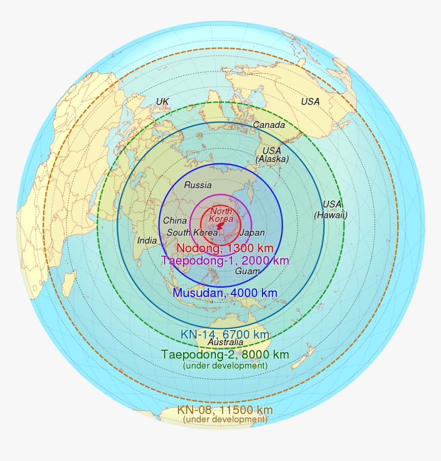 Nord Korea Missile Range, HD Png Download, Free Download