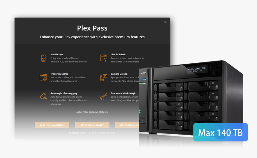 Nas Plex Server - Disk Array, HD Png Download, Free Download