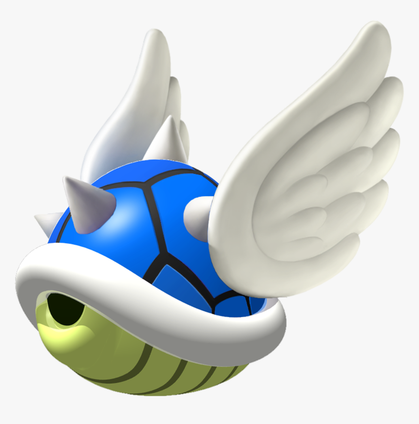 Blue Spiny Shell - Mario Kart Blue Shell Png, Transparent Png, Free Download