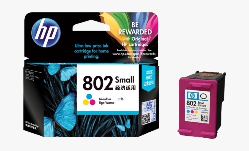 Cartridge Hp 802 Color, HD Png Download, Free Download