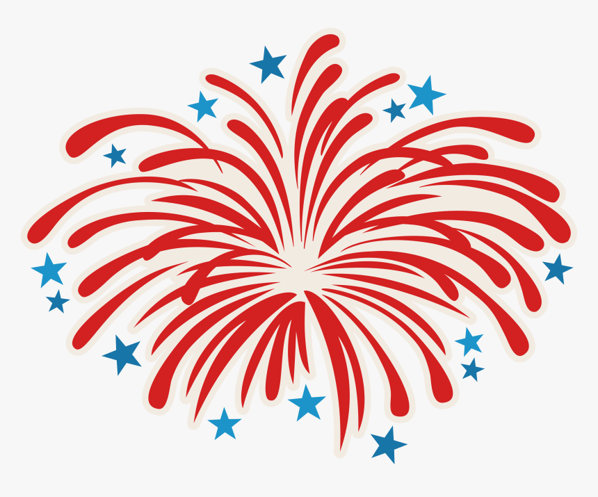 Explosion Clipart Blast Off - Transparent 4th Of July Fireworks, HD Png Download, Free Download