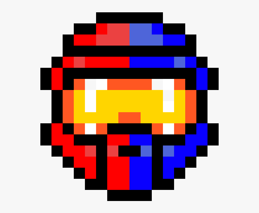 Red Vs Blue , Png Download - Master Chief Helmet Pixel Art, Transparent Png, Free Download