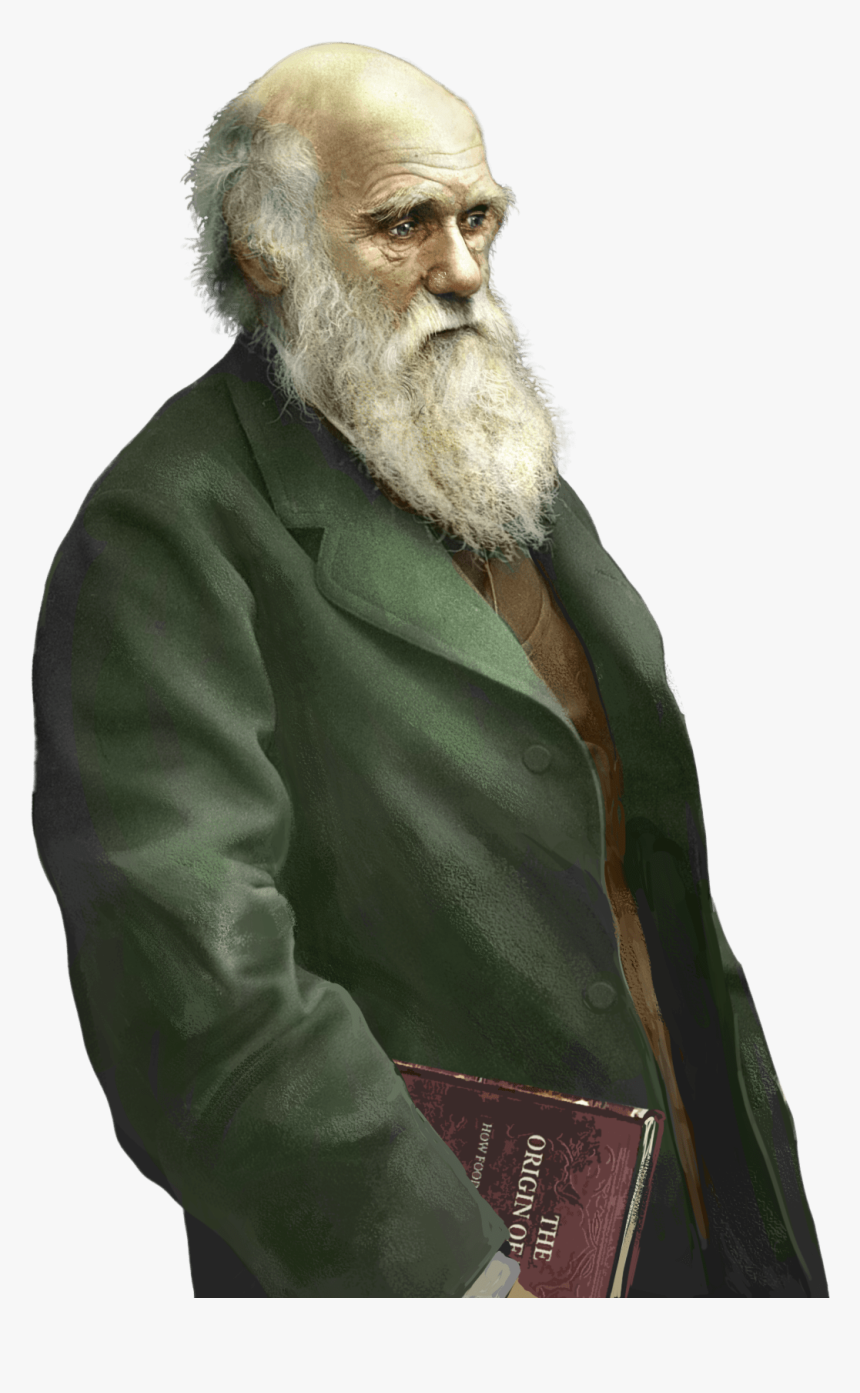 Charles Darwin Holding The Origin Of Species - Charles Darwin, HD Png Download, Free Download