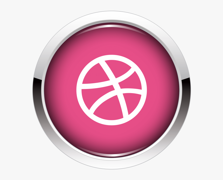 Dribbble Icon Button Png Image Free Download Searchpng - Dribbble Icon Circle, Transparent Png, Free Download