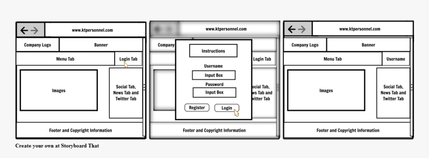 Storyboard For Web Application, HD Png Download, Free Download