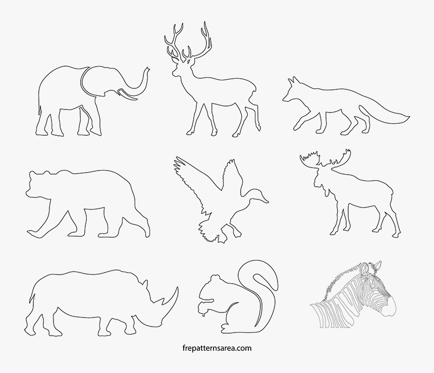 Cut Out Animal Template, HD Png Download, Free Download