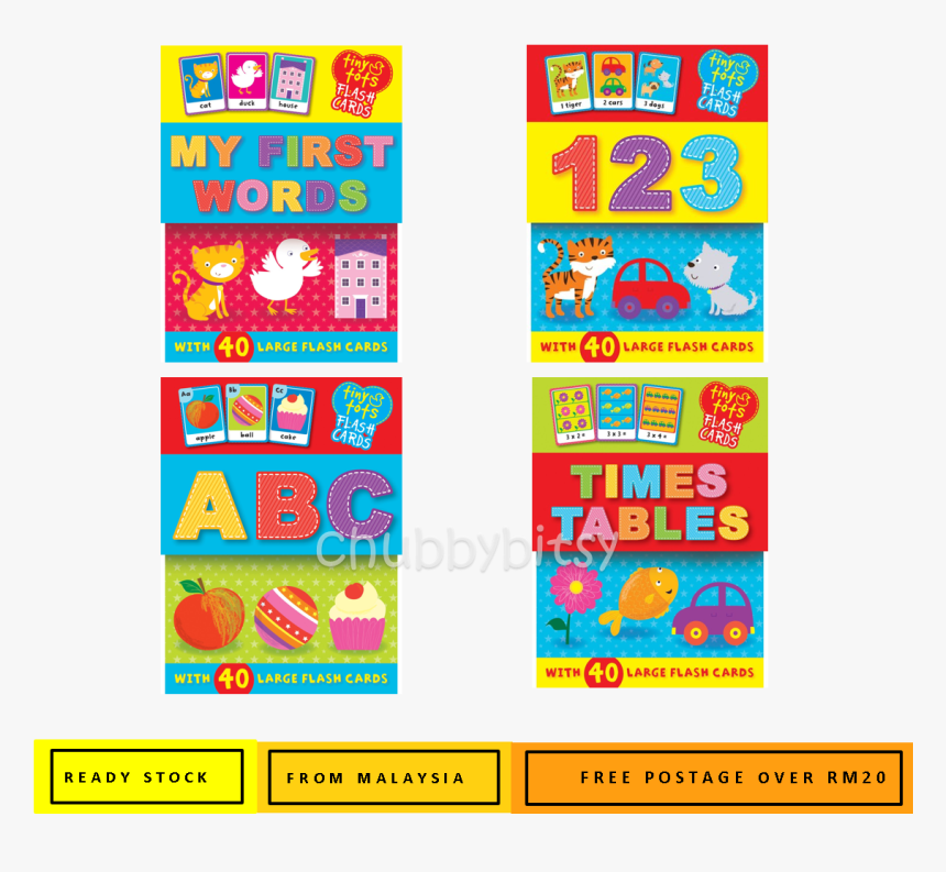 Bbw Tiny Tots Flash Card [igloo Books] Hd Png Download Kindpng