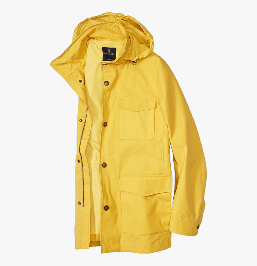 Brooks Brothers Yellow Rain Jacket, HD 