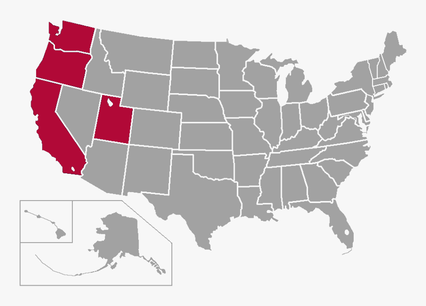 Wcc West Coast Conference Map - Armadillo In Illinois, HD Png Download, Free Download