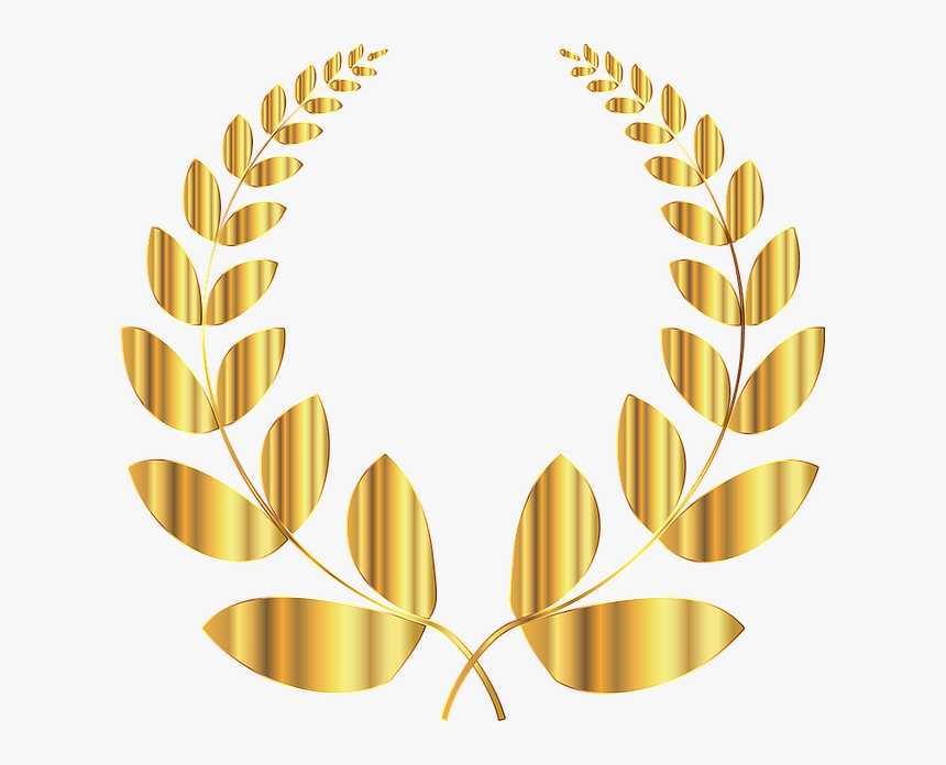 Laurel, Wreath, Conquest, Triumph, Victory, Win, Golden - Gold Wreath Transparent Background, HD Png Download, Free Download