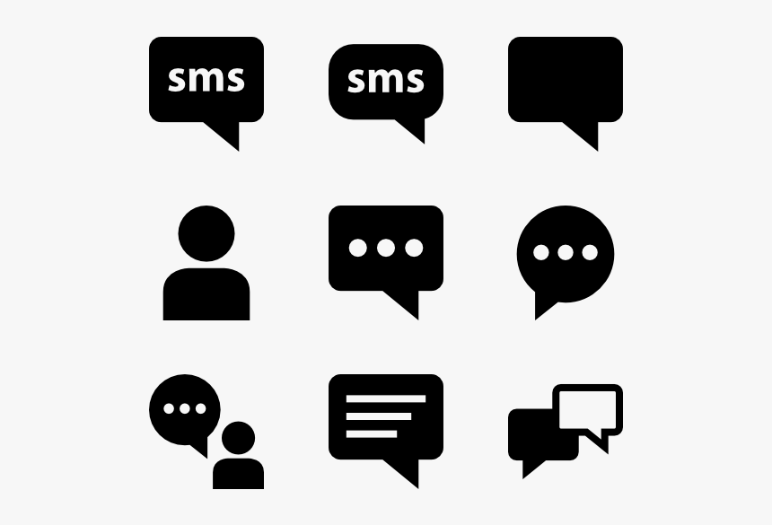 Instant message Icon - Download in Glyph Style