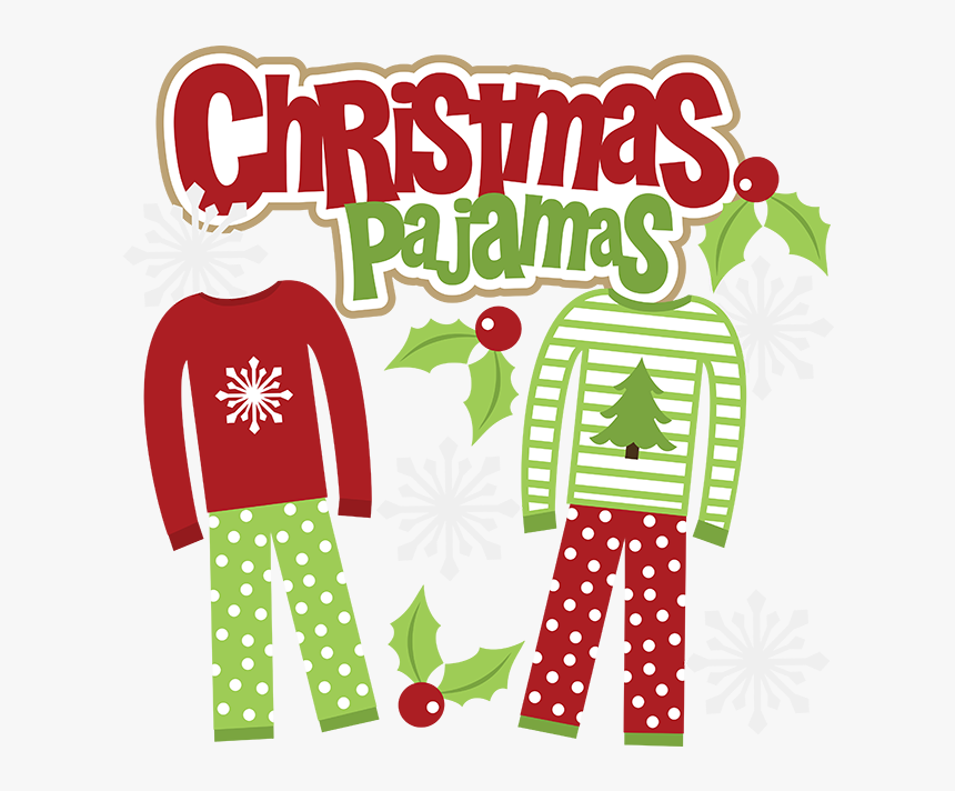 Christmas Christmaspajamas Miss Kate - Christmas Pajama Party Clipart, HD Png Download, Free Download