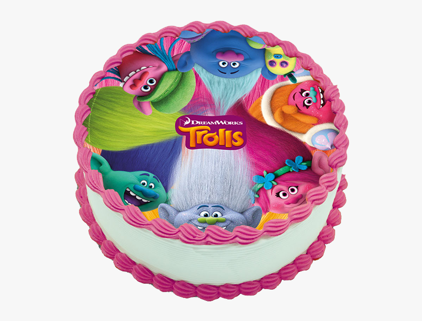 Hair-up - Trolls Image For Cake, HD Png Download, Free Download