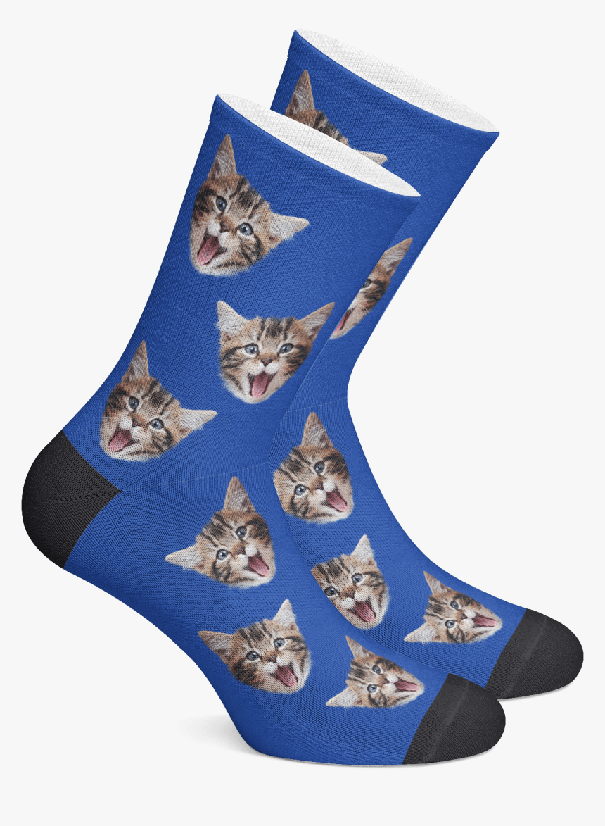 Custom Cat Socks, Personalized Socks, Pet Photo Socks - Socks With A Custom, HD Png Download, Free Download