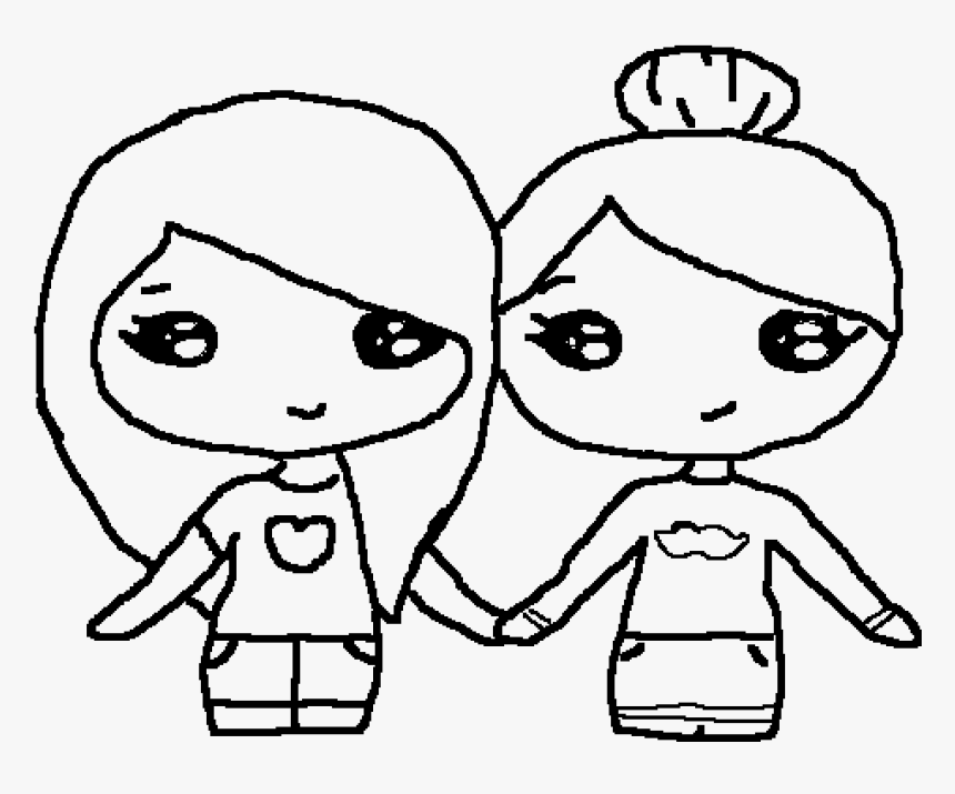 1000 X 760 - Bff Coloring Pictures For Girl, HD Png Download, Free Download