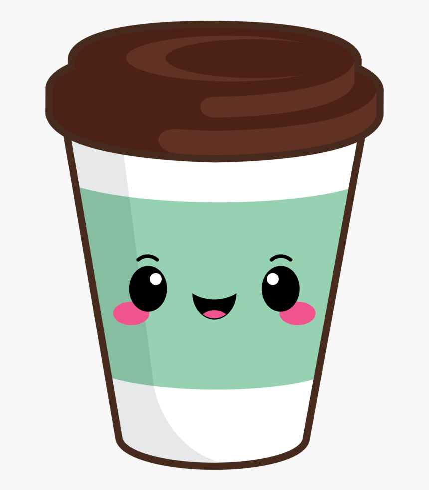Cute Coffee To Go Green Cute Coffee Cup Clipart, HD Png Download