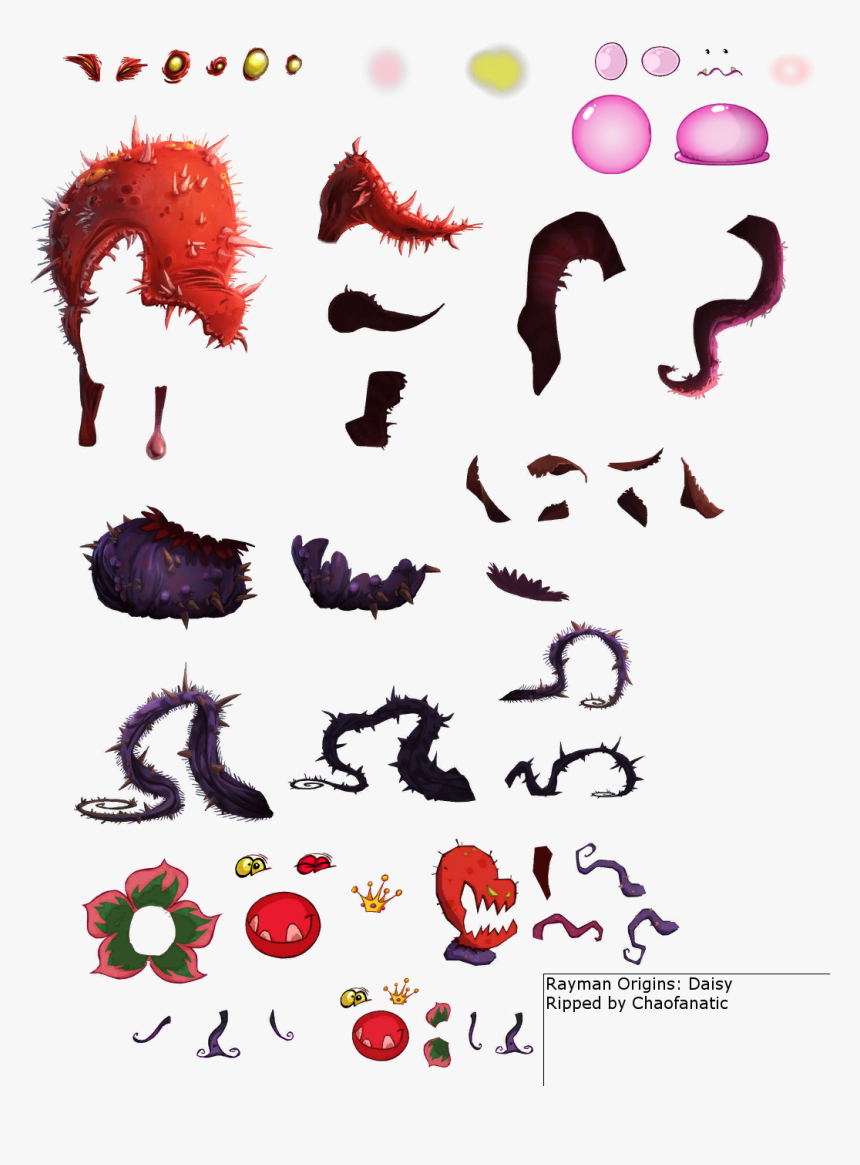 Rayman Origins Sheets Video Game Sprites, Rayman Origins, - Rayman Sprite Sheet, HD Png Download, Free Download