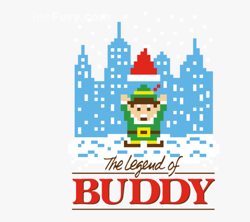 Buddy The Elf Pixel Art T Shirt - Poster, HD Png Download, Free Download