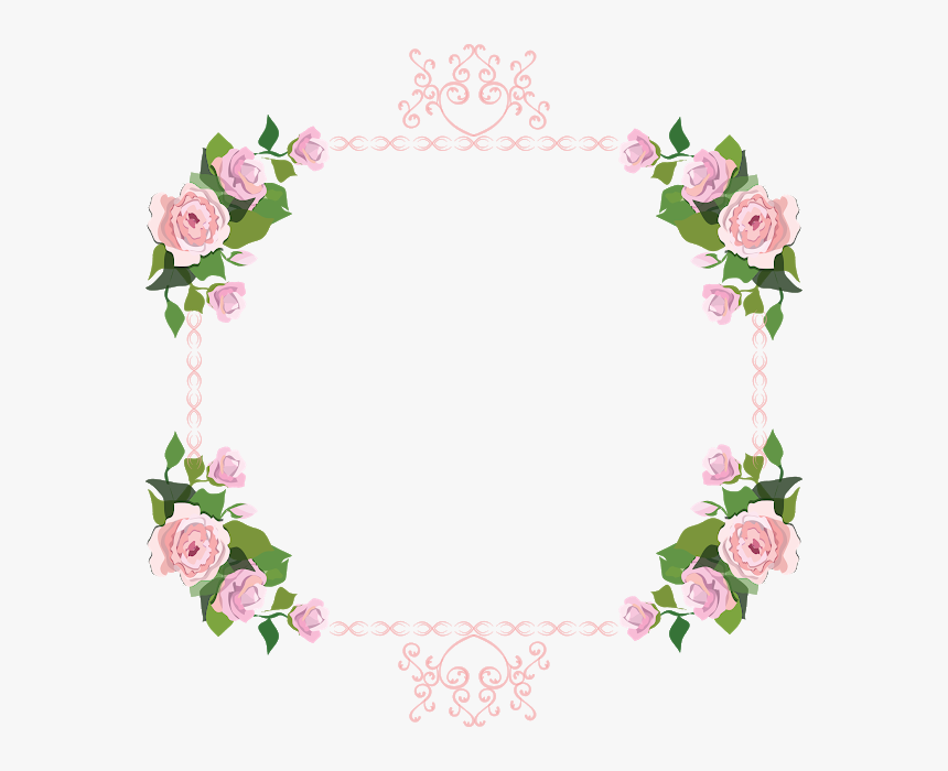 Pink Rose Border PNG Image, Pink Rose Border, Rose Clipart, Lace, Flowers  PNG Image For Free Download