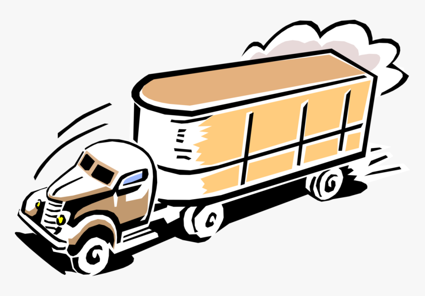 Cartoon Semi Truck Logo