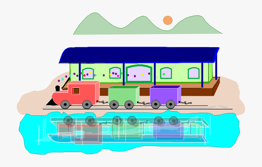 Subway Clipart Green Train , Png Download - Estacao Infantil Png, Transparent Png, Free Download