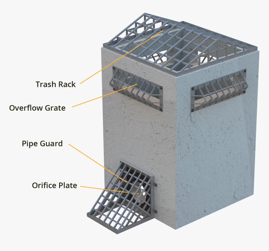 Outlet Structure Trash Rack, HD Png Download, Free Download