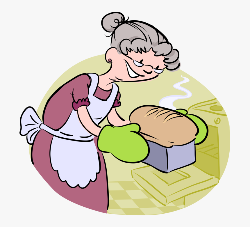 Бабушка печет хлеб рисунок 91 фото