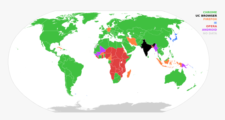 Countries By Most Used Web Browser In July - Worldwide Digital Tv Standards, HD Png Download, Free Download