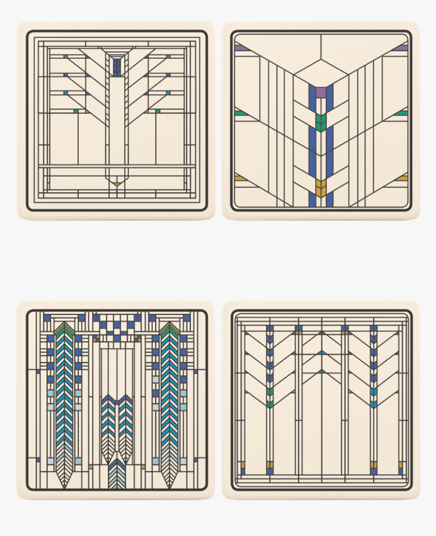 Frank Lloyd Wright Window Designs, HD Png Download, Free Download