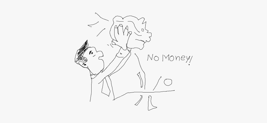 Poor Man - No Money - Sketch, HD Png Download, Free Download