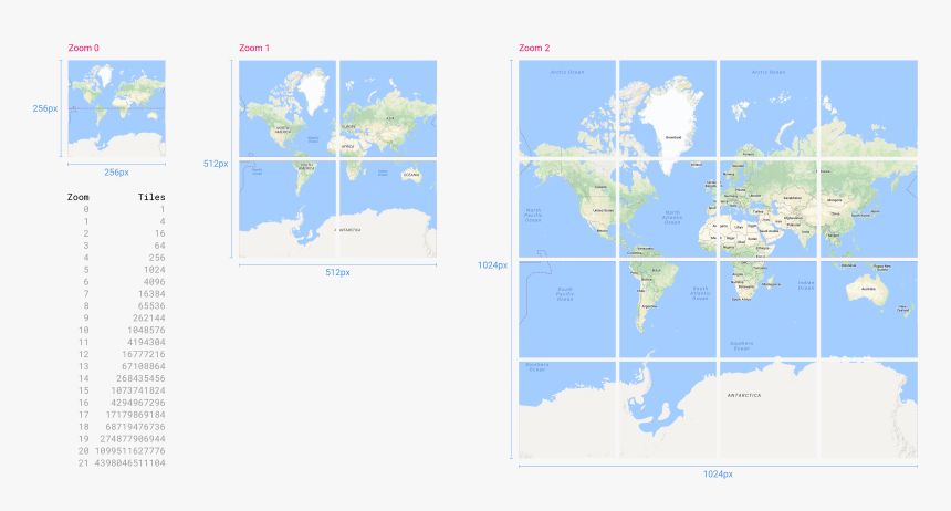 Google Maps Tiles Zoom Level, HD Png Download, Free Download