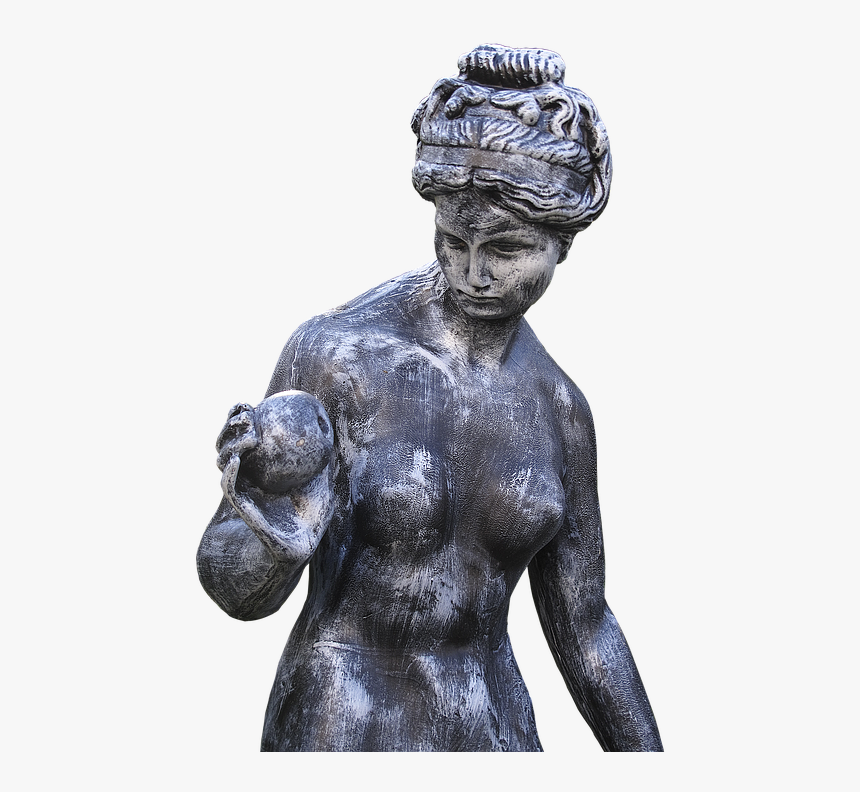 Figure, Bust, Garden Figurines, Sculpture, Female, - Bronze Sculpture, HD Png Download, Free Download