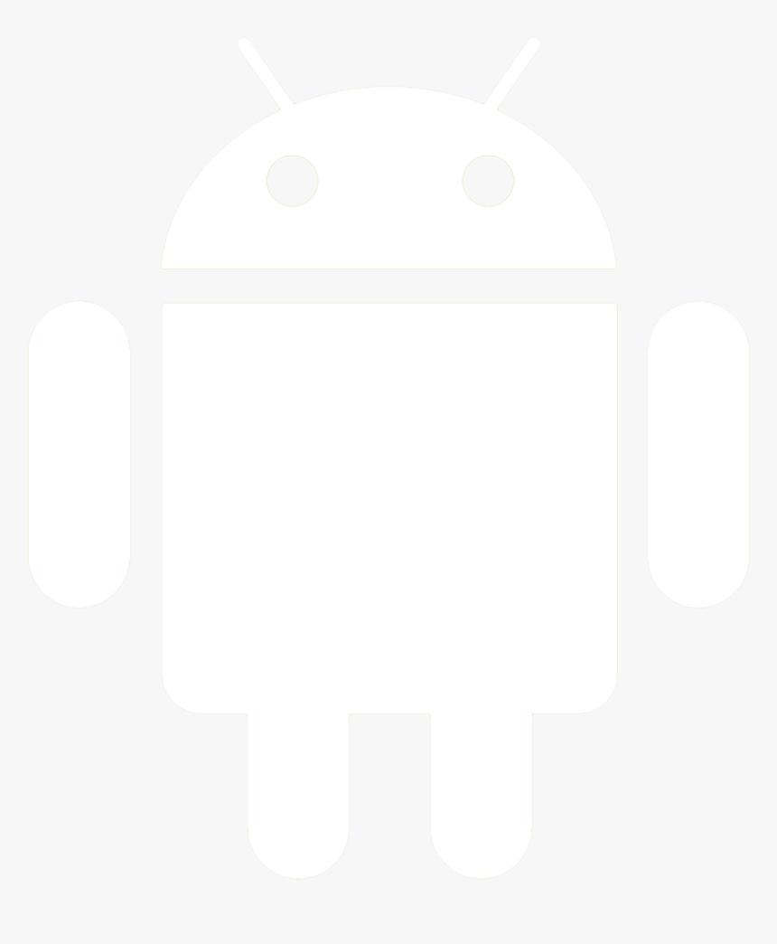 Android Icon White Transparent, HD Png Download - kindpng