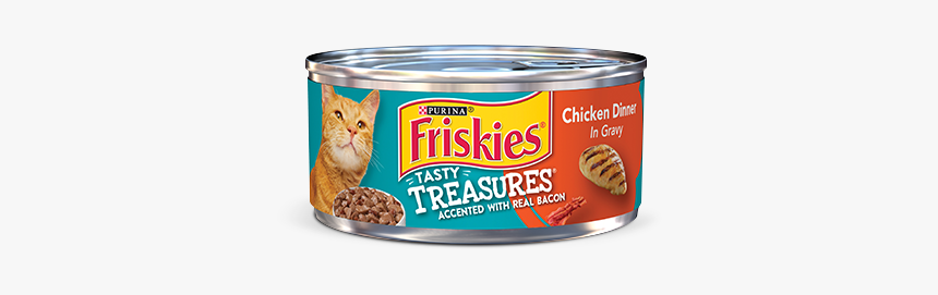 Tasty Treasures Chicken Dinner In Gravy Cat Food - Friskies Tasty Treasures With Cheese, HD Png Download, Free Download