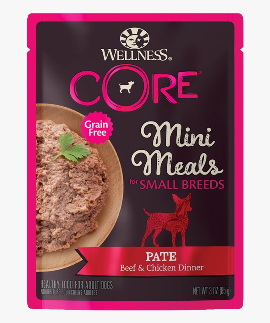 Wellness Core Mini Meals Beef And Chicken Entree For - Wellness Small Breed Mini Meals, HD Png Download, Free Download