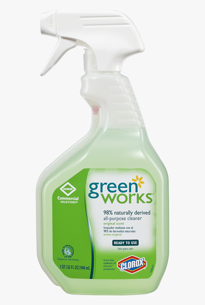 Transparent Cleaning Supplies Png - Green Works Clorox, Png Download, Free Download