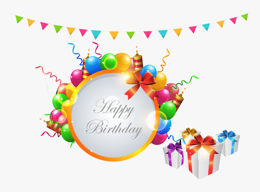Graphic Design Birthday - Happy Birthday Background Design Png, Transparent  Png - kindpng