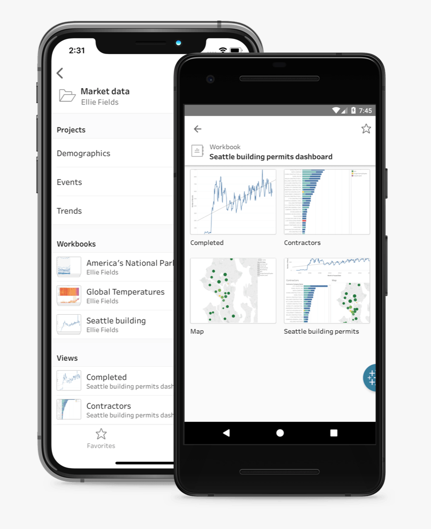 Tableau Mobile Workbook, HD Png Download, Free Download