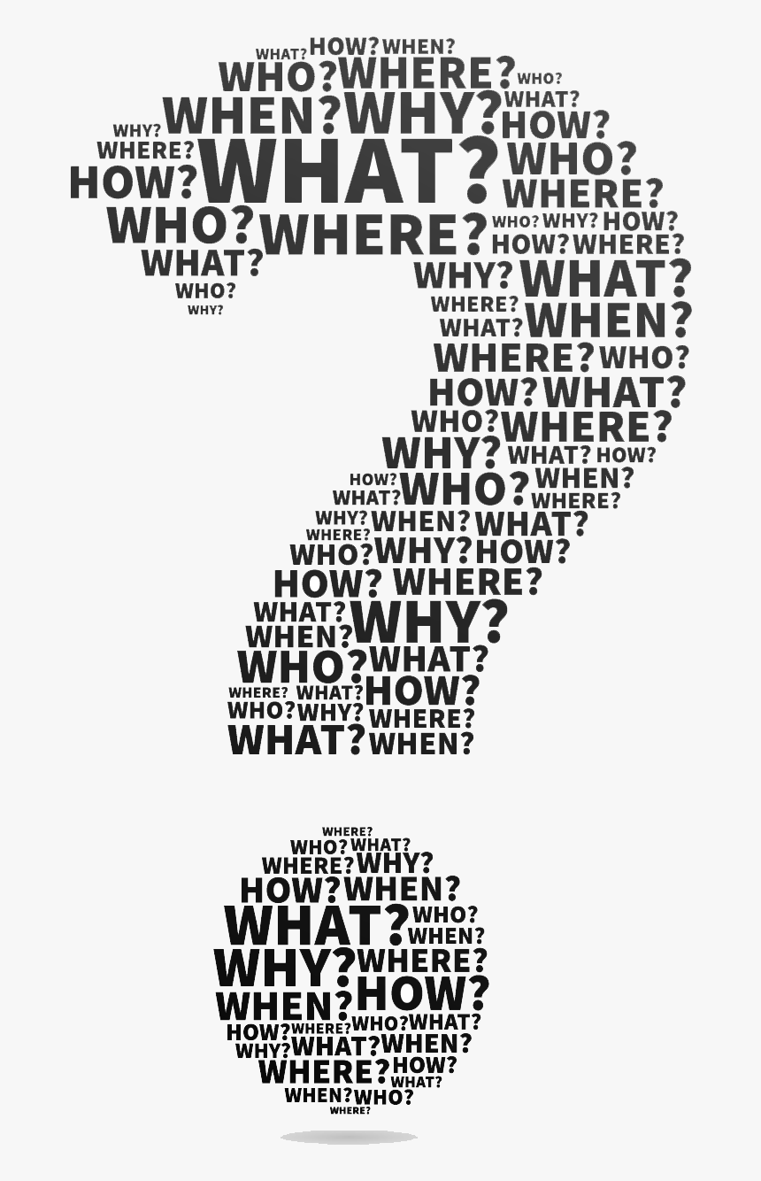 Big Question Mark - Question Mark With Words, HD Png Download, Free Download