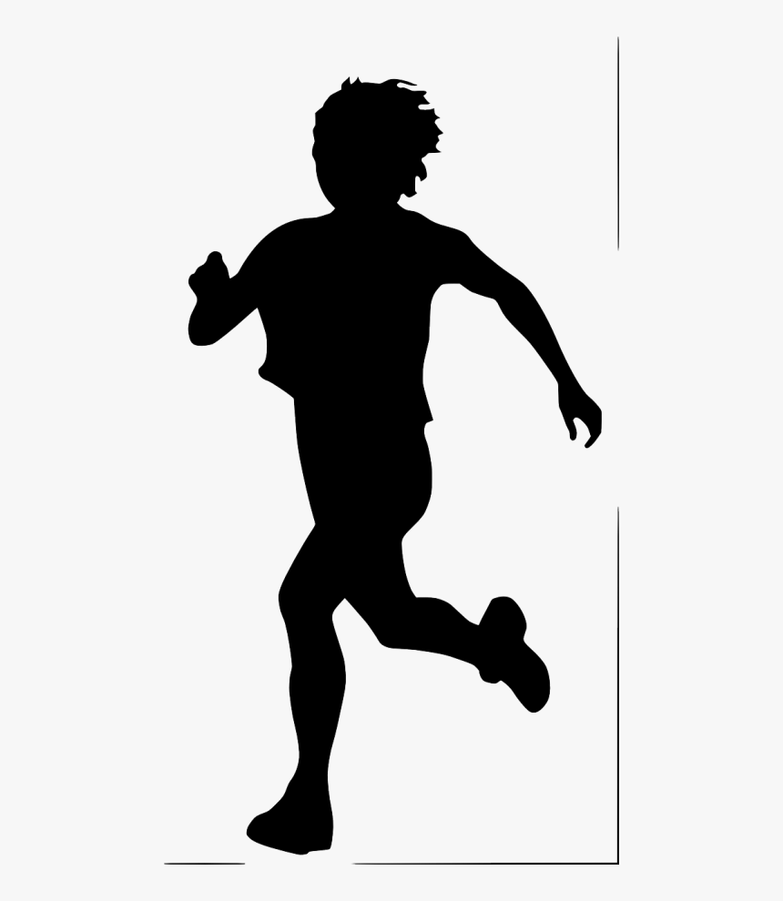 Person Fitness Health Running Free Photo From - Boy Running Away Silhouette, HD Png Download, Free Download