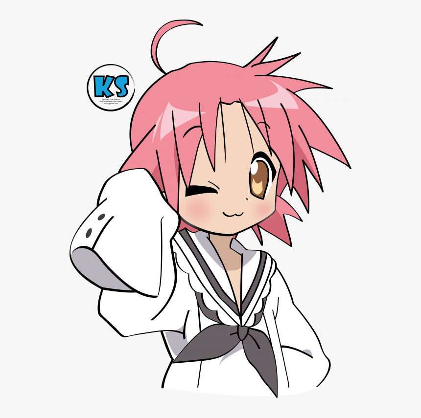 Akira Kogami, Hd Png Download - Lucky Star Pink Haired Girl, Transparent Png, Free Download