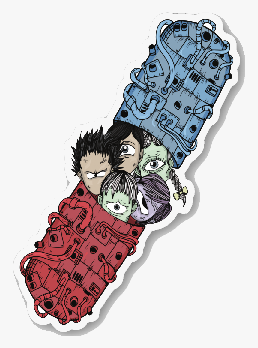 Image Of Distortedd Akira Sticker - Cartoon, HD Png Download, Free Download