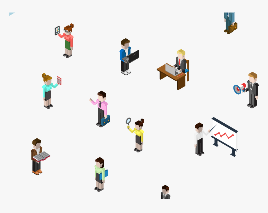 Isometric Projection D Computer - Isometric People Png, Transparent Png, Free Download