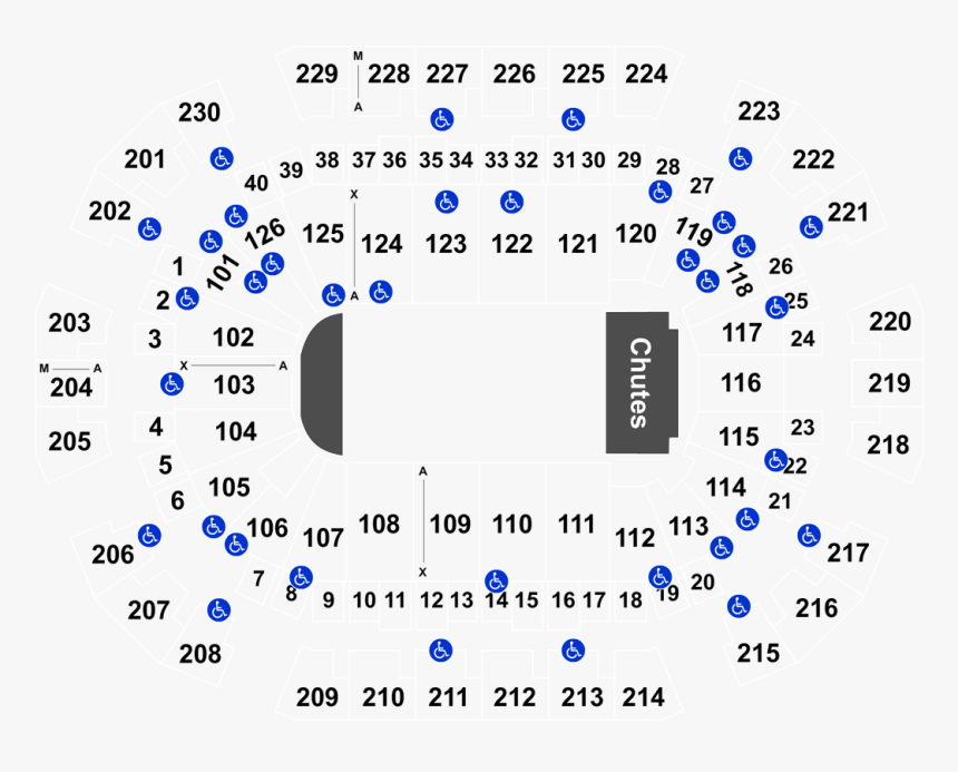 Target Center Seating Map, HD Png Download, Free Download