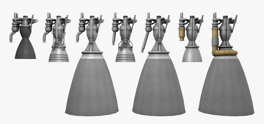 It"s From A Ksp Mod Called Sstu By Forum User Shadowmage, - Merlin Rocket Engine Model, HD Png Download, Free Download