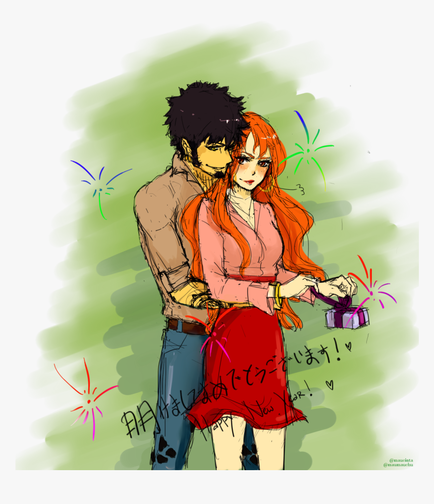 Trafalgar Law And Nami - One Piece Nami X Law, HD Png Download, Free Download