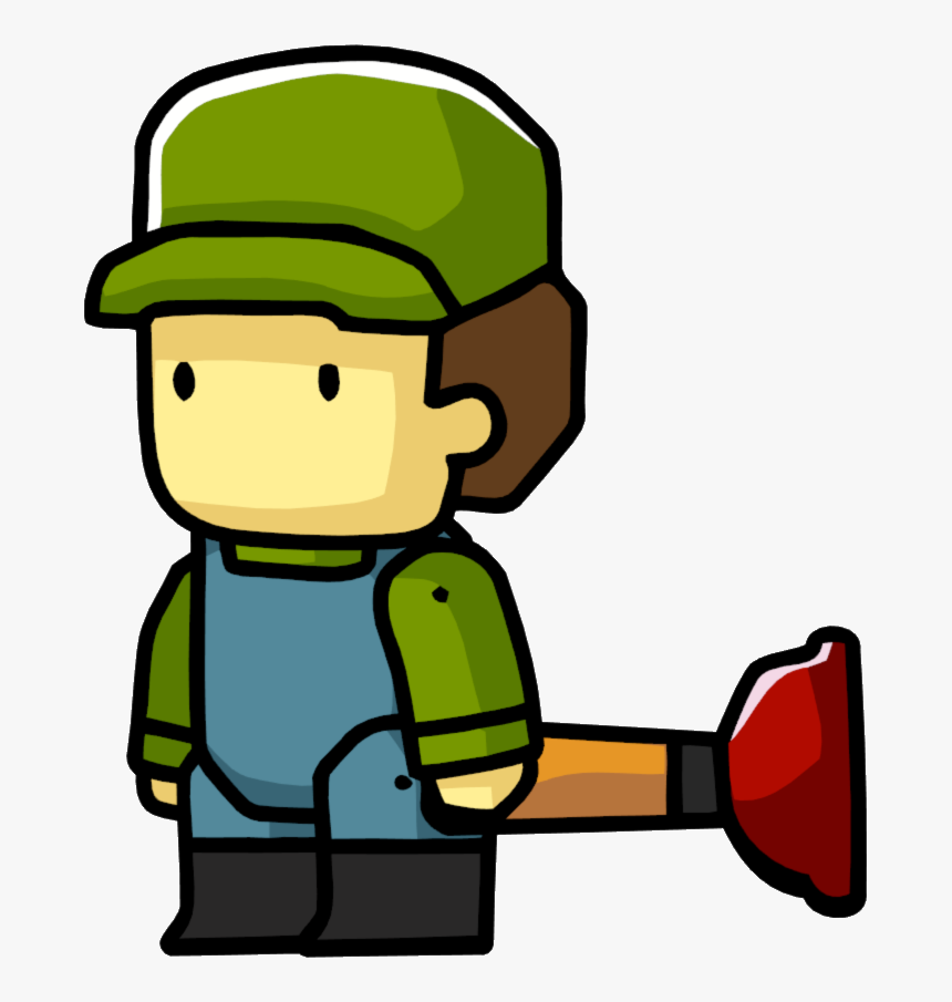 Transparent Plumber Clipart Free - Scribblenauts Plumber, HD Png Download, Free Download