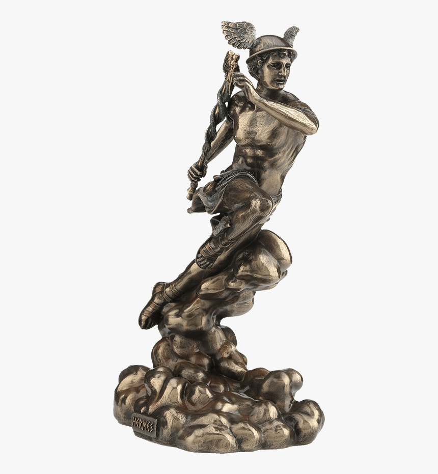 Bronze Hermes Statue - Hermes Statue Png, Transparent Png, Free Download