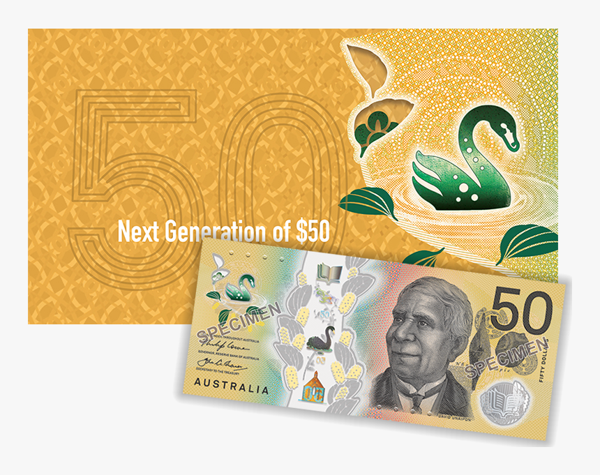 Next Generation Of $50 Product Photo Internal 2 Details - 100$ Australian Note, HD Png Download, Free Download