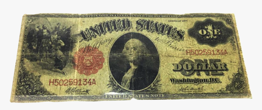 Transparent Dollar Bill Png - 1917 One Dollar Bill, Png Download, Free Download